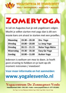 Lees meer over het artikel Buiten yoga en zomerlessen